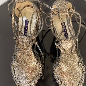 Ralph Lauren black label collection snake skin shoes